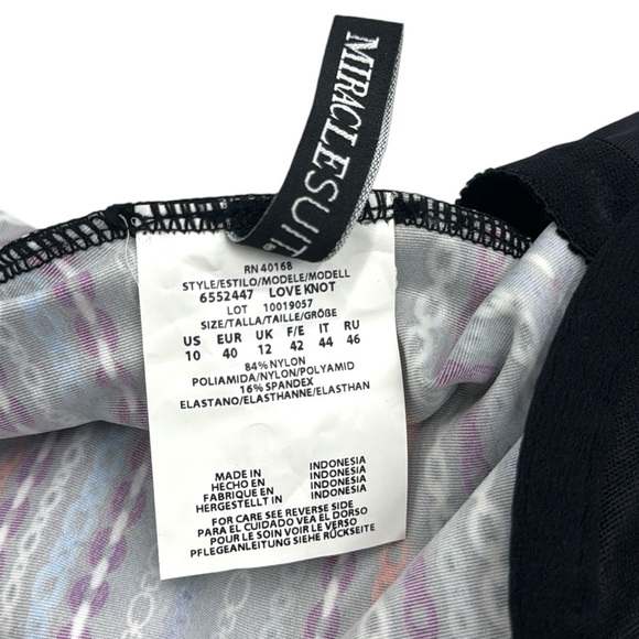 MiracleSuit Shimmer Links Love Knot Tankini Top Size 10 - Picture 11 of 16